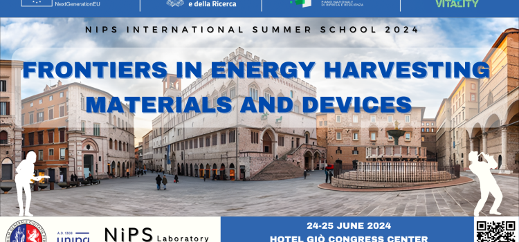 NiPS Summer School 2024 – Frontiers in Energy Harvesting